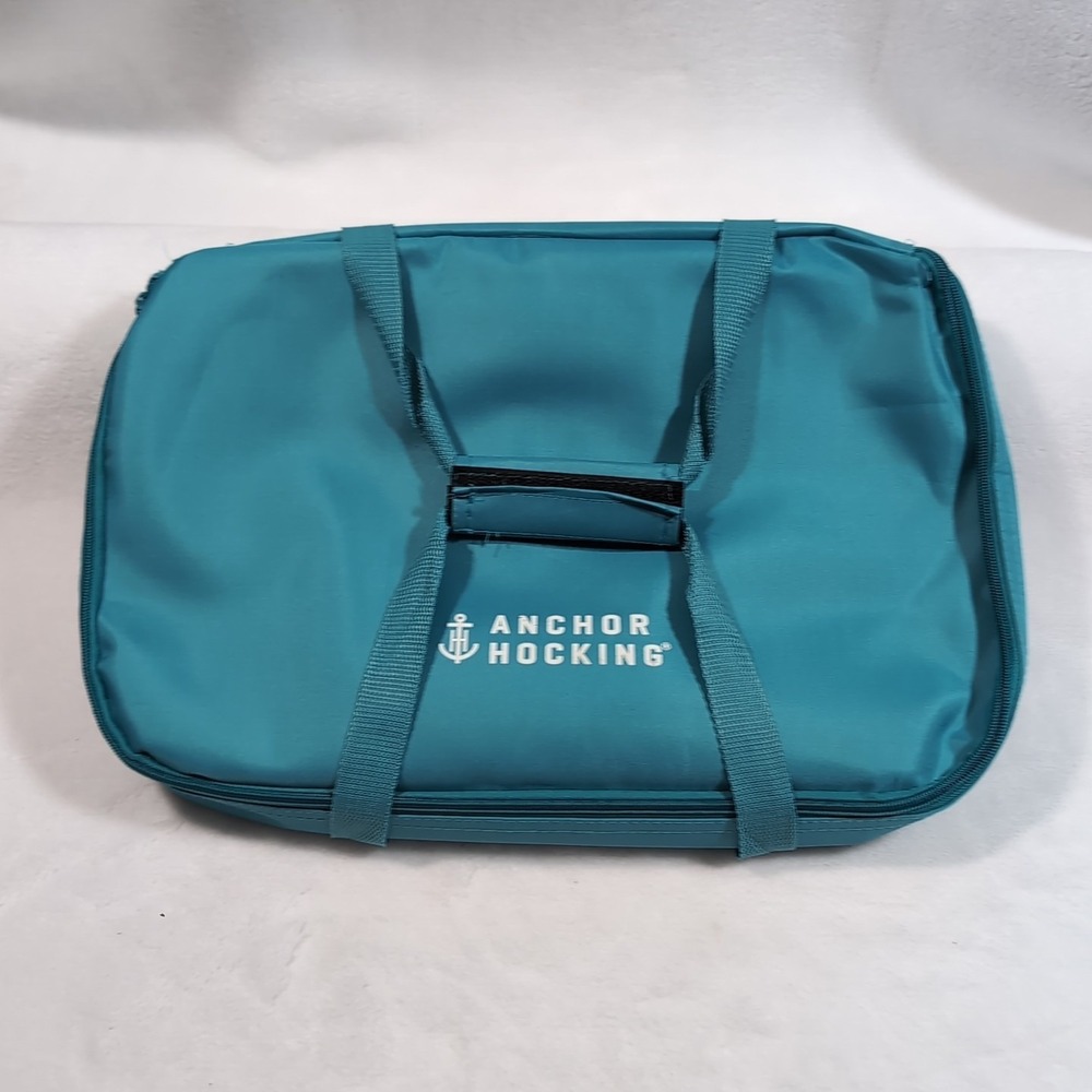 Anchor Hocking Company Hot Cold Casserole Carrier 16" x 10" Insulated w/ Handles